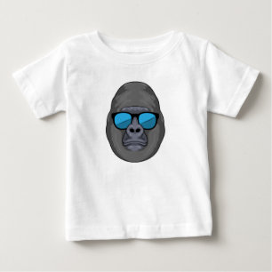 T-shirt Pour Bébé Singe avec lunettes de soleil
