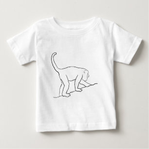 T-shirt Pour Bébé Singe d'hurleur, marchant