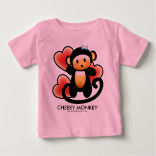 T-shirt Pour Bébé Singe effronté