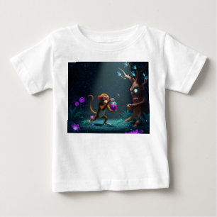 T-shirt Pour Bébé Singe volant des fruits magiques de l'arbre grinch