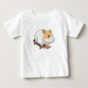T-shirt Pour Bébé Skate de Hamster