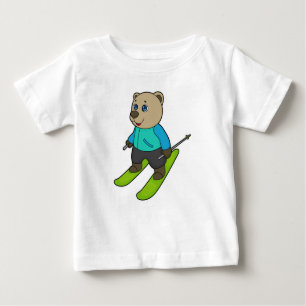T-shirt Pour Bébé Ski de Bear