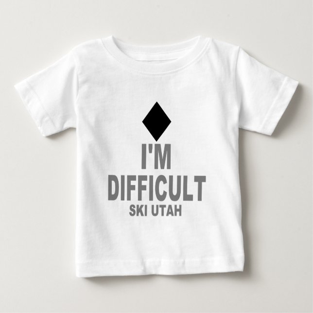T-shirt Pour Bébé Ski difficile Utah (Devant)