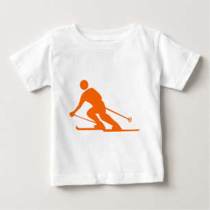 T-shirt Pour Bébé Ski - Orange