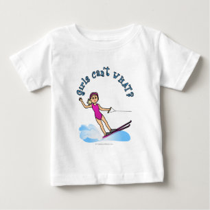 T-shirt Pour Bébé Skieuse aquatique Blonde Femme