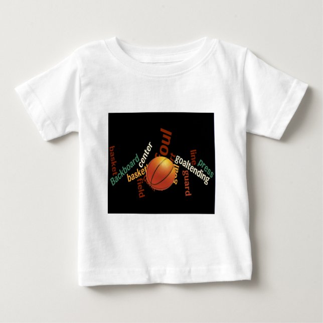 T-shirt Pour Bébé Slam Dunk de Vocabulaire : Basketball Jeu des Cham (Devant)
