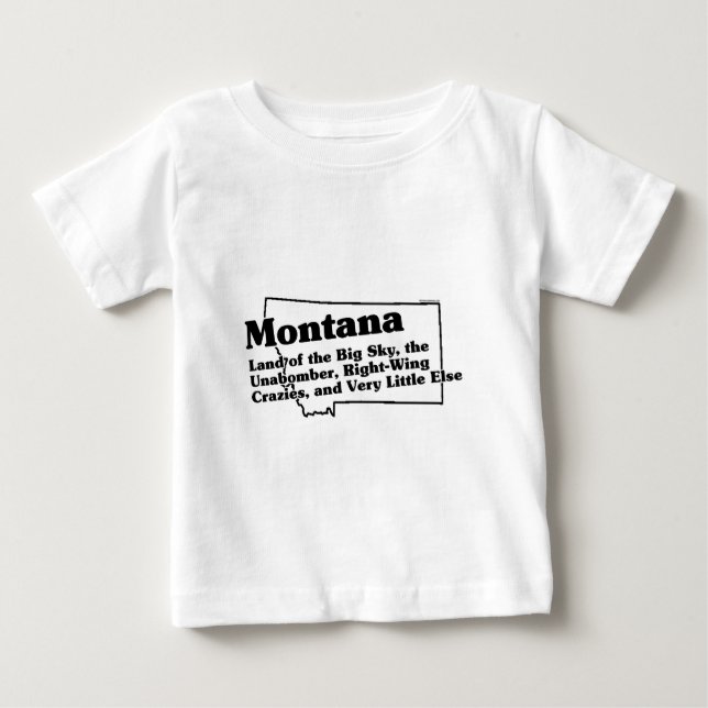 T-shirt Pour Bébé Slogan d'État du Montana (Devant)