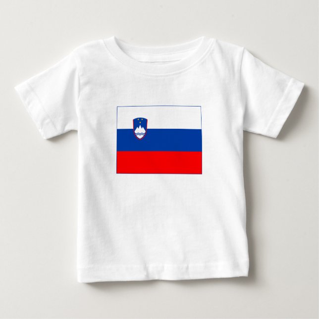 T-shirt Pour Bébé Slovenia Flag (Devant)