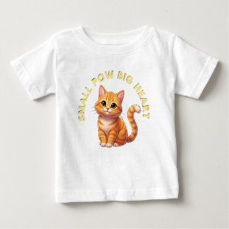 T-shirt Pour Bébé Small Paws, Big Heart