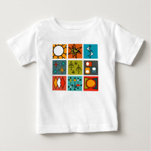 T-shirt Pour Bébé Smorgasbord moderne du milieu du siècle