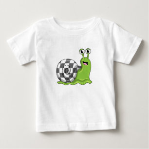 T-shirt Pour Bébé Snack aux échecs avec échiquier