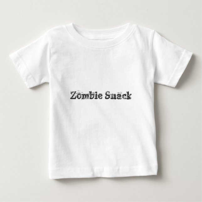 T-shirt Pour Bébé Snack Zombie (Devant)