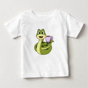 T-shirt Pour Bébé Snake with Cup