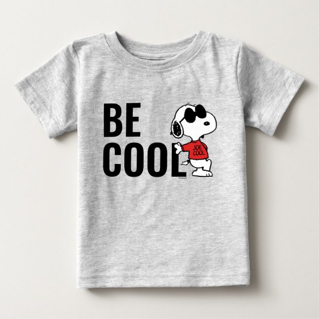 T-shirt Pour Bébé Snoopy "Joe Cool" debout (Devant)