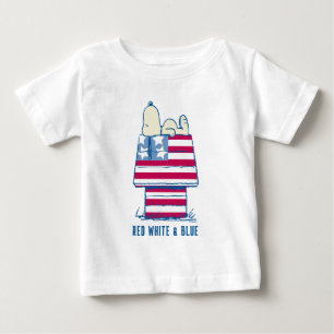 T-shirt Pour Bébé Snoopy sur 4 juillet Dog House