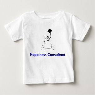T-shirt Pour Bébé Snowman Happiness Consultant