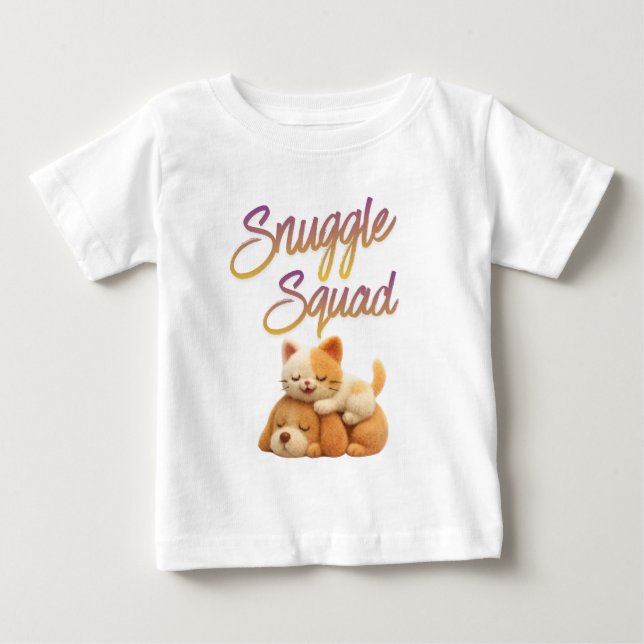 T-shirt Pour Bébé Snuggle Squad  (Devant)