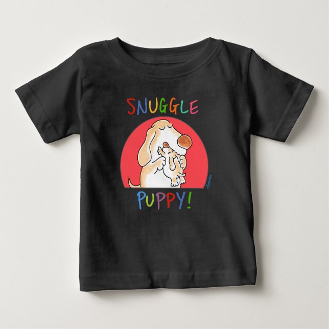 T-shirt Pour Bébé SNUGLE PUPPY ! par Sandra Boynton (Devant)