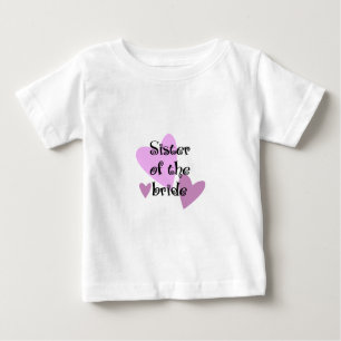 T-shirt Pour Bébé Soeur de la mariée