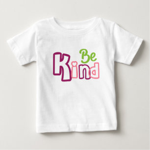 T-shirt Pour Bébé Sois une Typographie du Coeur