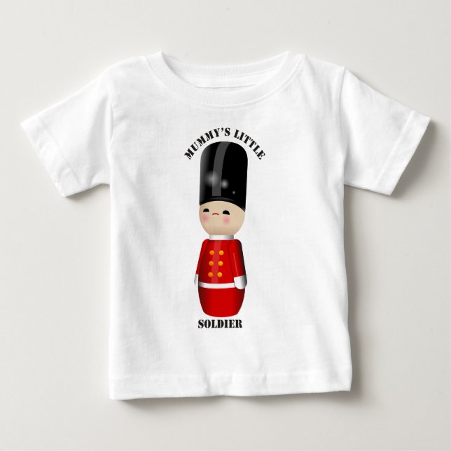 T-shirt Pour Bébé Soldat de jouet mignon (Devant)