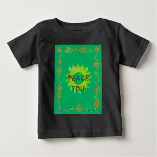 T-shirt Pour Bébé Soleil Rayonnant : Paix Soyez Avec Vous Impression