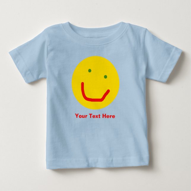 T-shirt Pour Bébé Soleil souriant, visage joyeux (Devant)