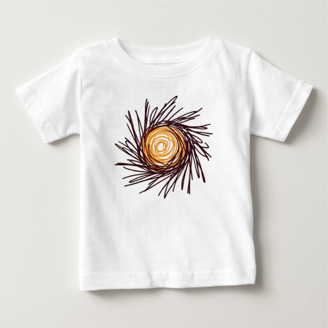 T-shirt Pour Bébé Soleil tiré (Devant)