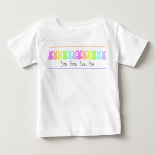T-shirt Pour Bébé Some Bunny vous aime (Devant)
