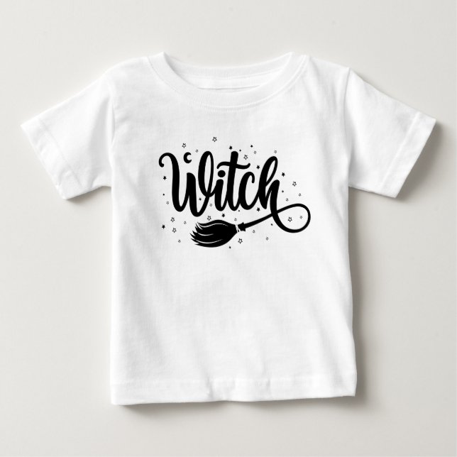 T-shirt Pour Bébé Sorcière (Devant)