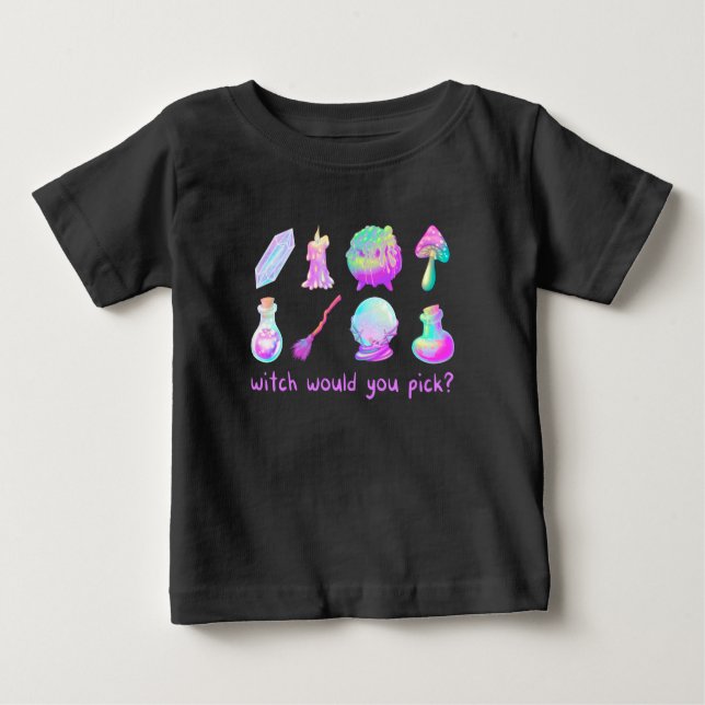 T-shirt Pour Bébé Sorcière Que Tu Choisis (Devant)