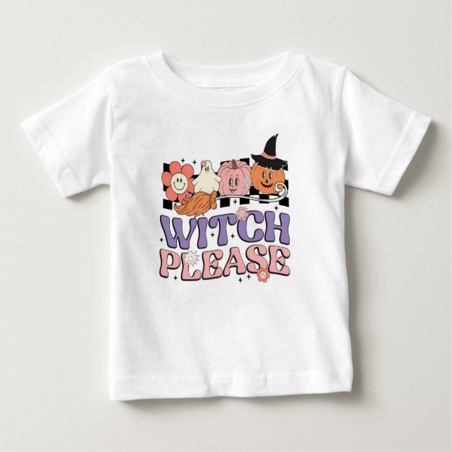 T-shirt Pour Bébé Sorcière S'Il Vous Plaît (Devant)
