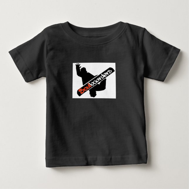 T-shirt Pour Bébé Soulboarder baby-toddler maillot de baseball (Devant)