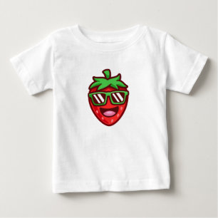 T-shirt Pour Bébé Sourires de fraise