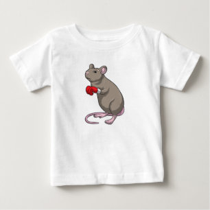 T-shirt Pour Bébé Souris à Boxing avec gants de Boxing
