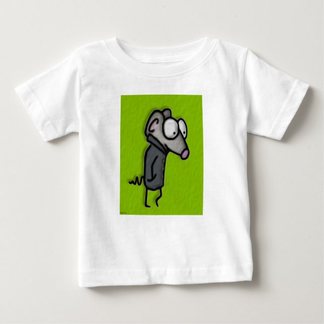 T-shirt Pour Bébé Souris dans un fossé (Devant)