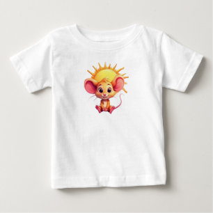 T-shirt Pour Bébé Souris de dessin animé adorable