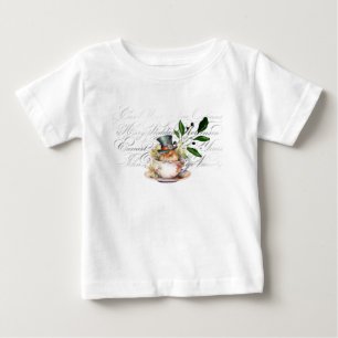 T-shirt Pour Bébé Souris victorienne en tasse de thé