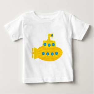 T-shirt Pour Bébé Sous-marin jaune