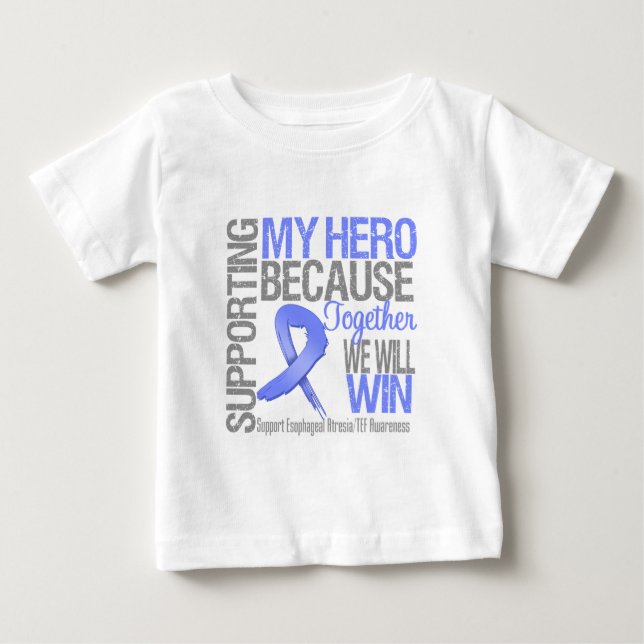T-shirt Pour Bébé Soutenir mon héros - Esophageal Atresia (Devant)