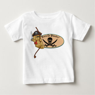 T-shirt Pour Bébé Soutenu pour piller - le pirate d'ours de nounours