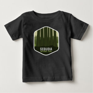 T-shirt Pour Bébé Souvenir du parc national Retro Sequoia Vintage an
