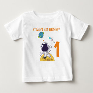 T-shirt Pour Bébé Spaceman Explorant l'espace extra-atmosphérique 1e