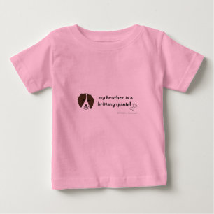 T-shirt Pour Bébé spaniel breton