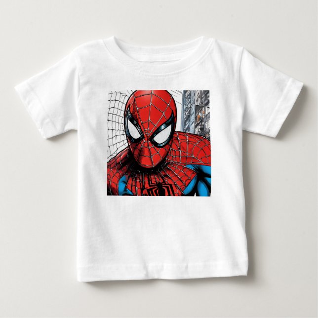 T-shirt Pour Bébé "Spectacle de style Spidey" (Devant)