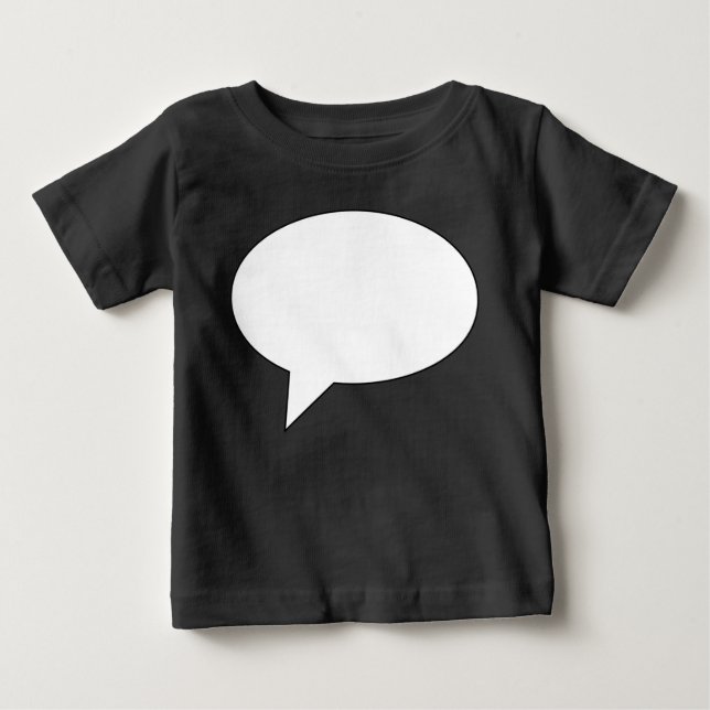T-shirt Pour Bébé speechbubble02whiteondark01 (Devant)