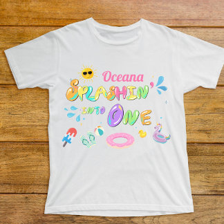 T-shirt Pour Bébé Splashin' en un premier anniversaire Invité d'honn