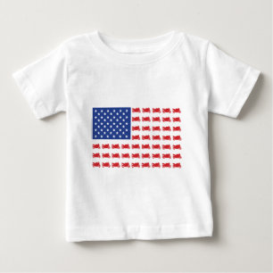 T-shirt Pour Bébé Sport de drapeau de moto-cycle