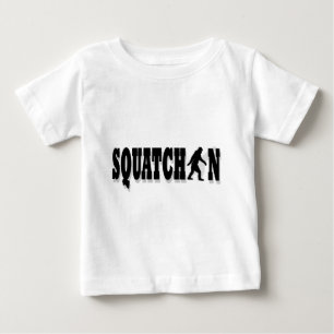 T-shirt Pour Bébé Squatchin, texte noir