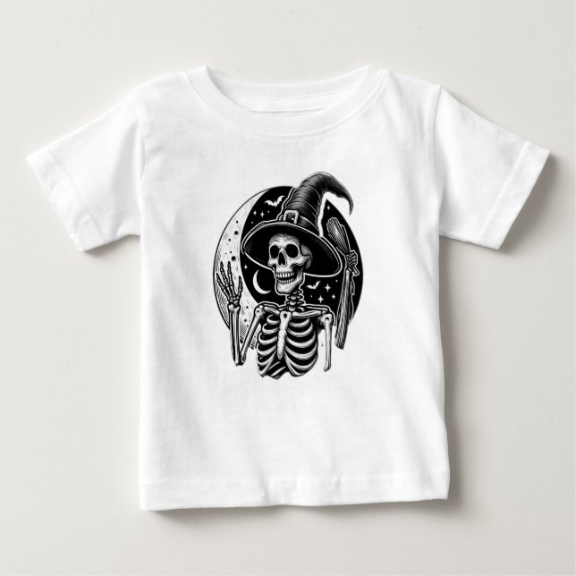 T-shirt Pour Bébé Squelette (Devant)